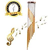 Los mejores  - Campanas Esculturas de viento - Campanilla de Viento para Exteriores diseño de Madera y 18 Tubos- Precioso Sonido para…